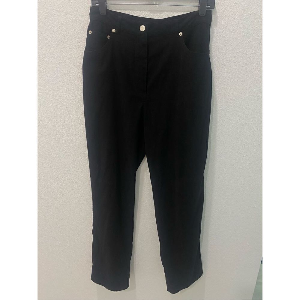 Denim & Co Black Straight Leg Pants Size 12